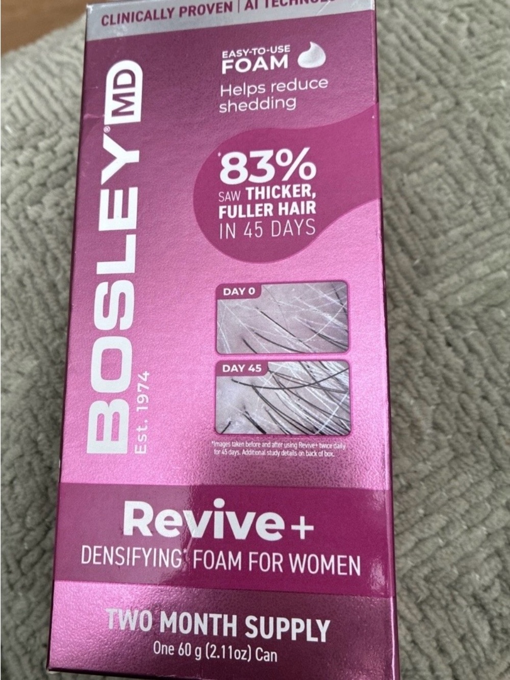 Bosley MD Revive+ Hair Growth Densifying Foam for Women
